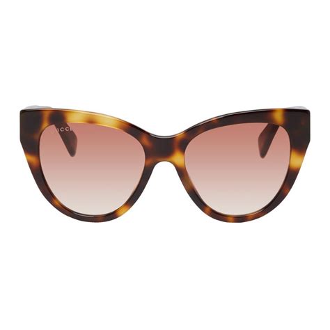 gucci tortoiseshell cat eye sunglasses